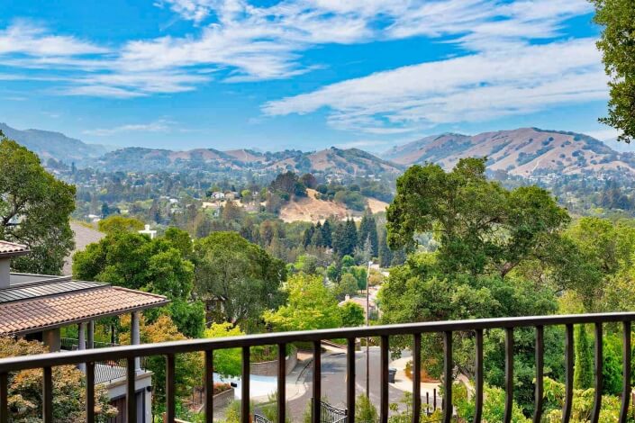 View of Novato hills