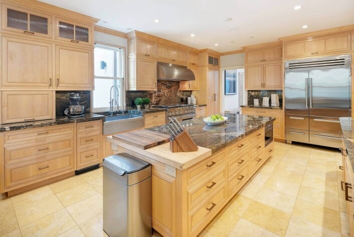 Kitchen with stainless appliances