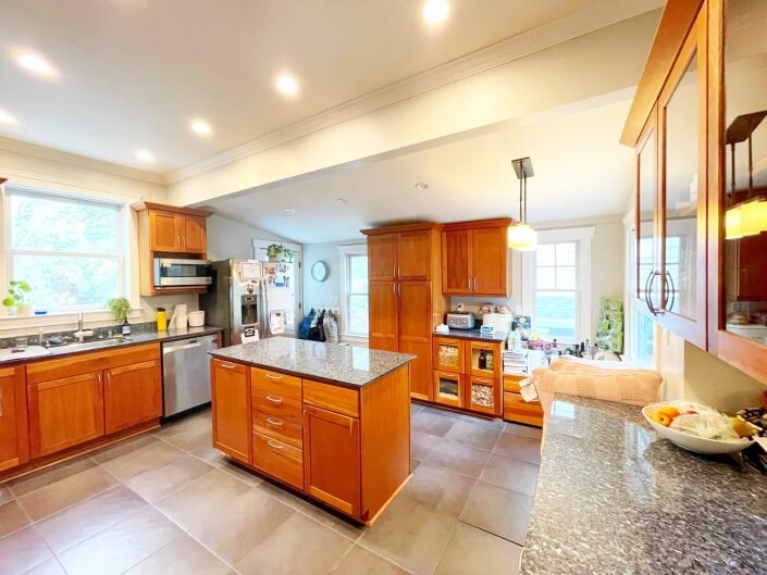 Kitchen with stainless appliances