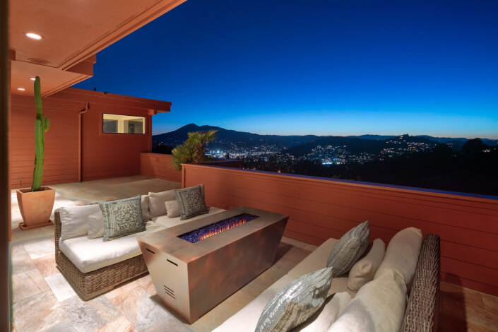 View of Mt. Tam from deck at 378 Margarita Drive in San Rafael, california