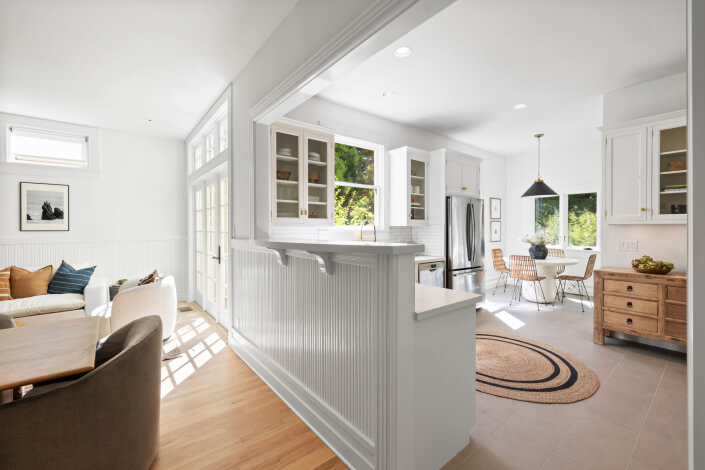 kitchen open to family room