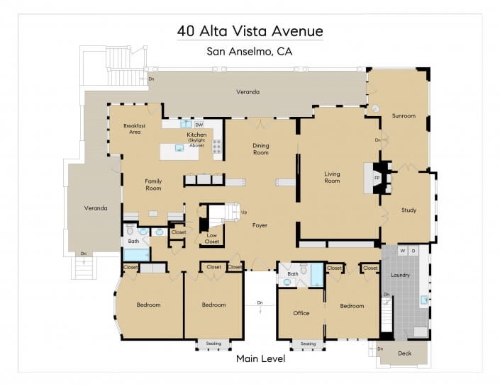 40 Alta Vista Avenue Floorplan main level