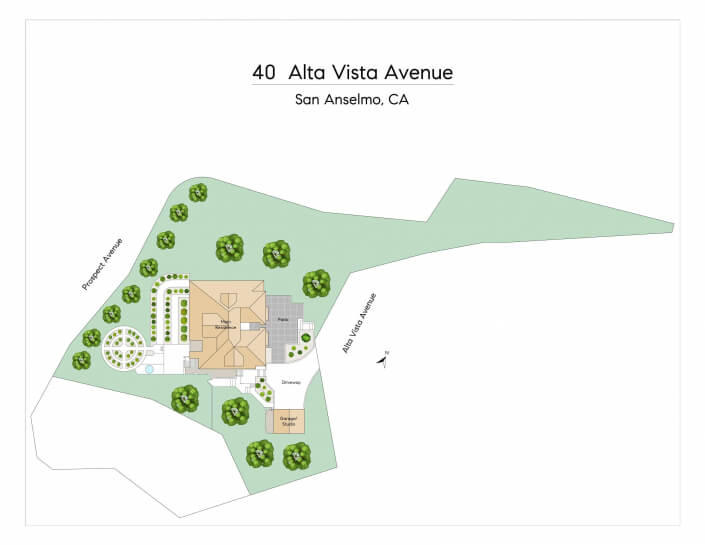 40 Alta Vista Avenue site plan