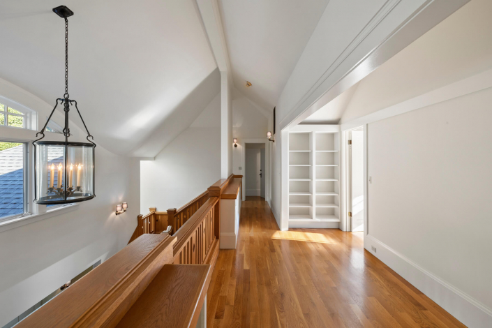 Upstairs hallway looking down to foyer